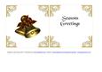 Set of 6 Christmas Inserts 6 Inch Gold 4