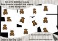 Set of 12 Zodiac Signs for Female Inserts