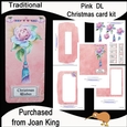 Pink DL Christmas Card