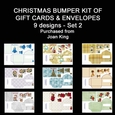 Christmas bumper kit of gift cards & envelopes Set 2