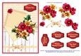 Envelope of flowers cream