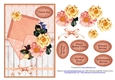 Envelope of flowers peach