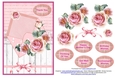 Envelope of flowers pink