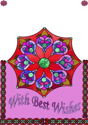 Stained Glass Vertical Fold