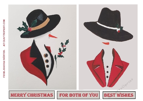 Distinguished Gentlemen Snowman 1