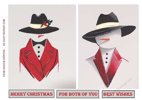 Distinguished Gentlemen Snowman 2