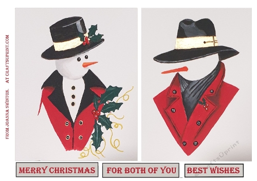 Distinguished Gentlemen Snowman 3