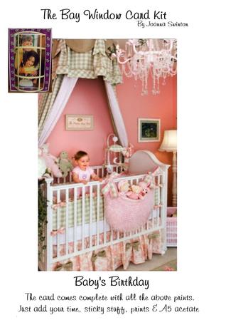 3D Bay Window - Baby Girls Birthday