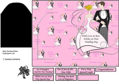 K Card Arch Wedding Card Sheet 2