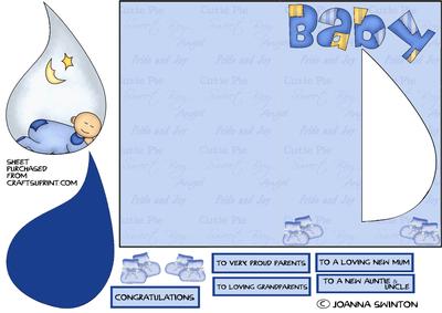 K Card New Baby Boy Sheet 2