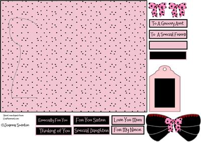 K Card Birthday Corset Sheet 2