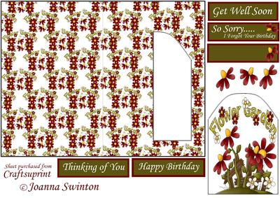 K Card Flower Garden Sheet 2