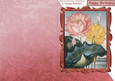 Framed Watercolured Flowers