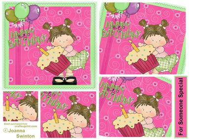 Cupcake Birthday Girl