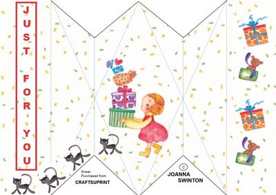 Diamond Fold Girls Card