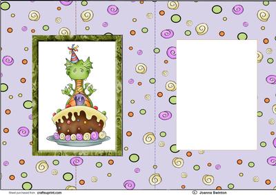 Baby Dragon Birthday Card