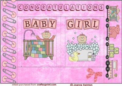 Box Fold New Baby Girl