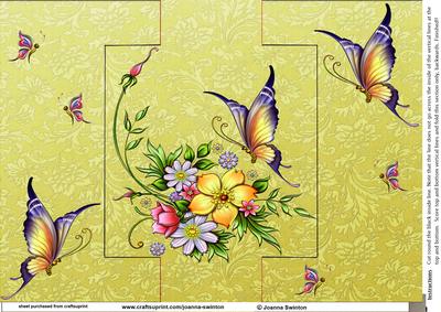 Flower & Butterfly Card