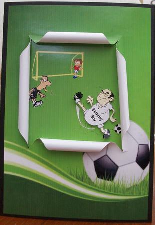 Open Front Football Card