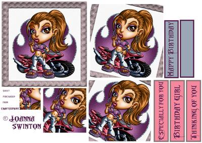 Girl Bikers Birthday