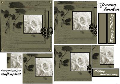 Black and White Roses