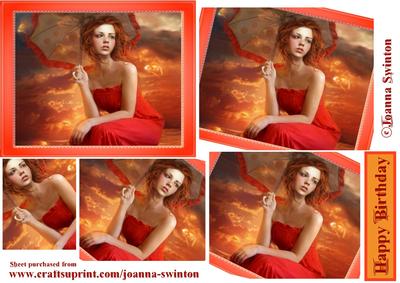 Girl with a Fish Background