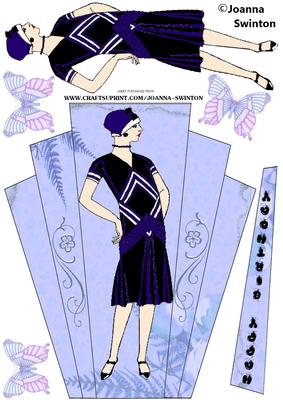 Art Deco Vintage Lady