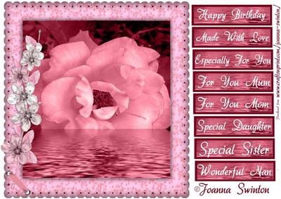 Rose on Water Topper