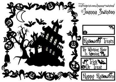 Silhouette Halloween House