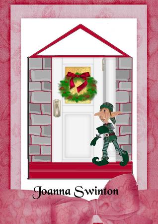 Elf Calling at the Christmas Door