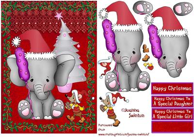Girls Christmas Elephant