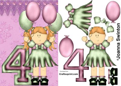 4th Birthday Girl