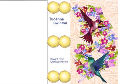 Special Hinges Floral Humming Bird