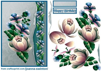Blue Floral Wishes