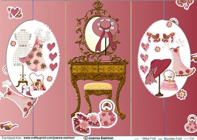 Cameo Girly Accessories Card