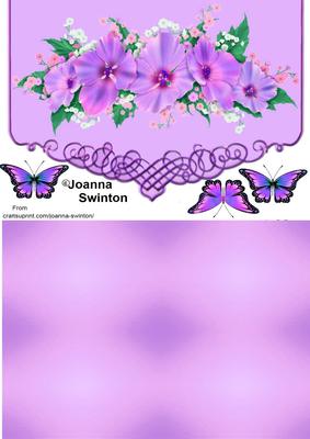 Lilac Floral Envelope Card