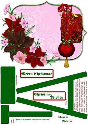 Christmas Floral Easel Card