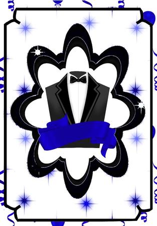 His Night Out Layer Card-blue