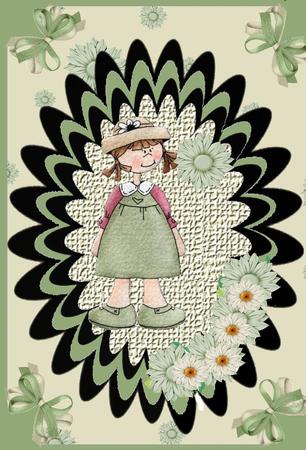 Flower Girl Layer Card