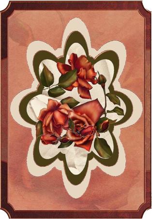 Golden Roses Layer Card