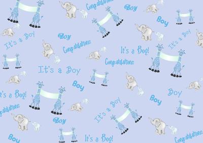 Animal Baby Boy Paper