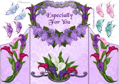 Fancy Gatefold Lily Card