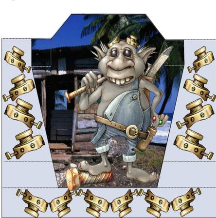 DIY Gremlin Stagger Card