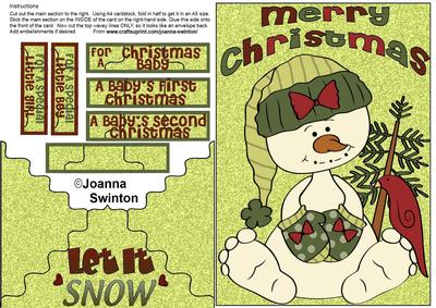 Envelope Card Snowman
