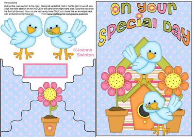 Envelope Card Birdy Birthday
