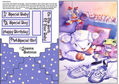 Envelope Card for Baby