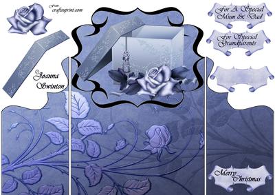 Fancy Gatefold Christmas Roses