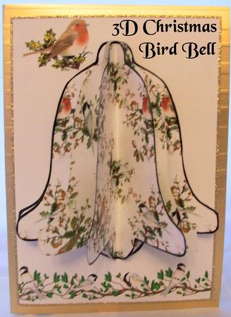 3D Christmas Bird Bell