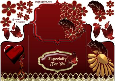 Fancy Gatefold Rich Red