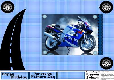 Pop Out Motor Bike